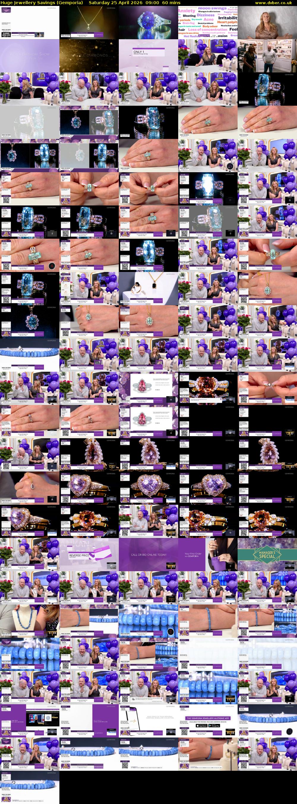 Huge Jewellery Savings (Gemporia) Saturday 25 April 2026 09:00 - 10:00