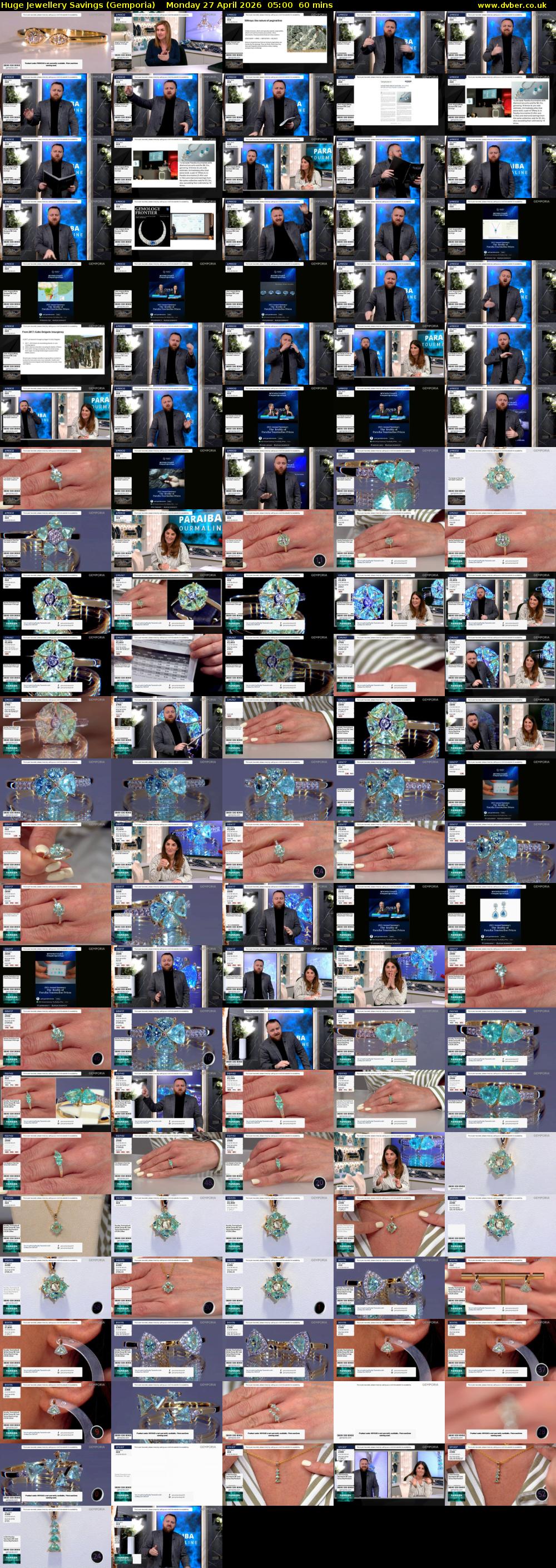 Huge Jewellery Savings (Gemporia) Monday 27 April 2026 05:00 - 06:00