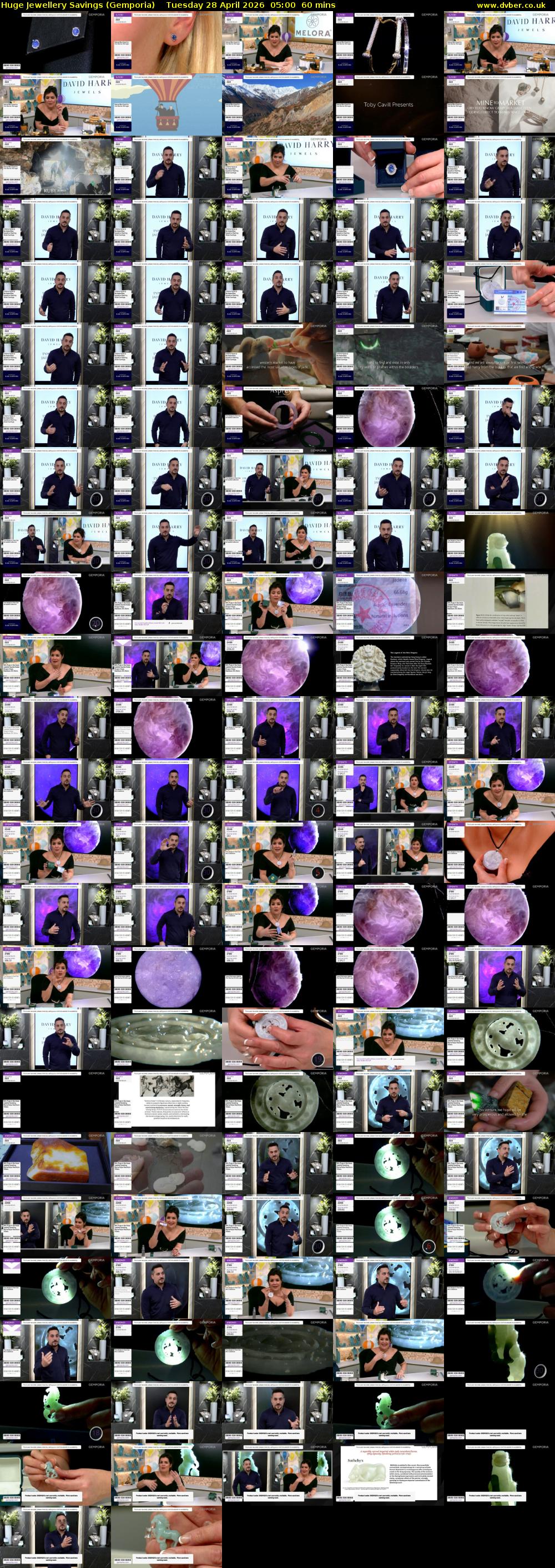 Huge Jewellery Savings (Gemporia) Tuesday 28 April 2026 05:00 - 06:00
