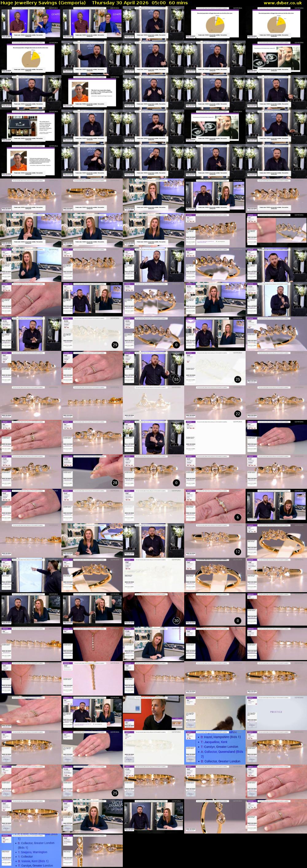 Huge Jewellery Savings (Gemporia) Thursday 30 April 2026 05:00 - 06:00