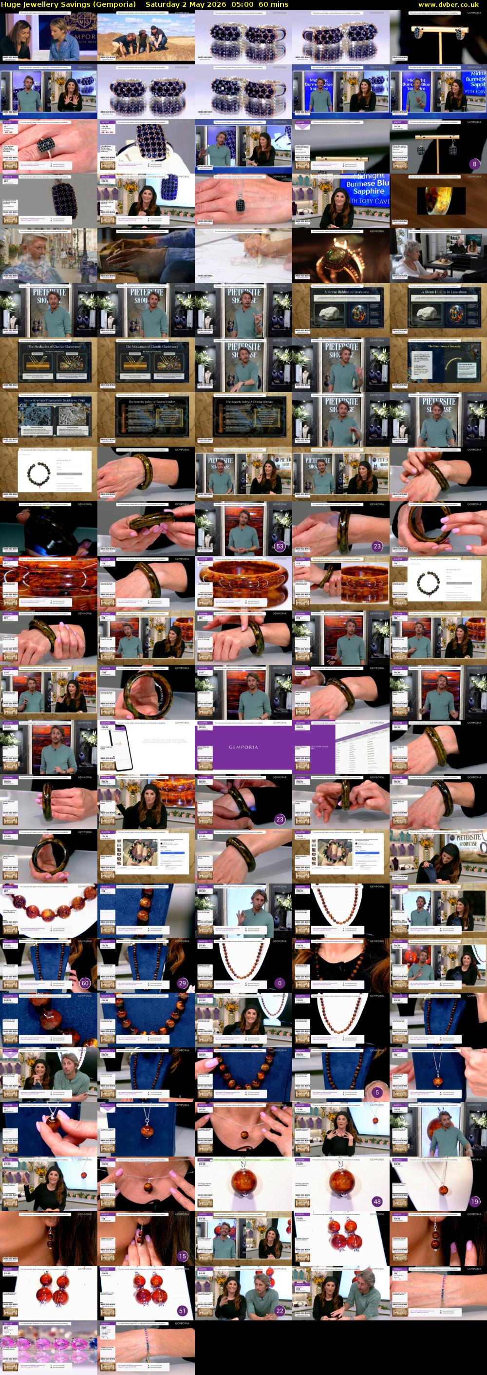 Huge Jewellery Savings (Gemporia) Saturday 2 May 2026 05:00 - 06:00