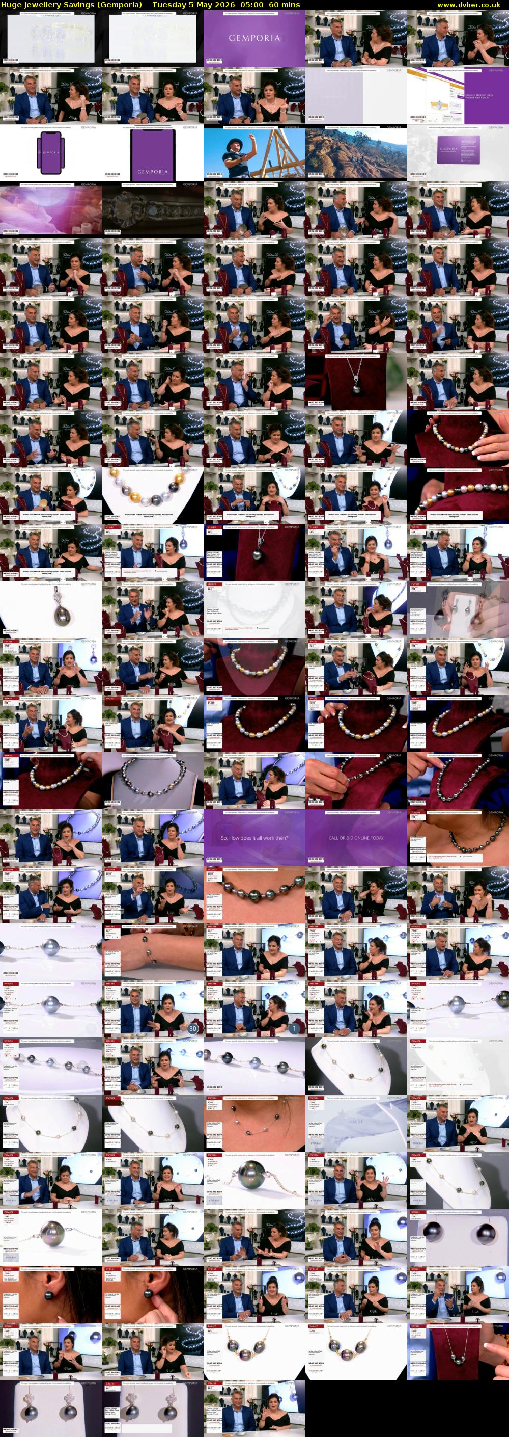 Huge Jewellery Savings (Gemporia) Tuesday 5 May 2026 05:00 - 06:00