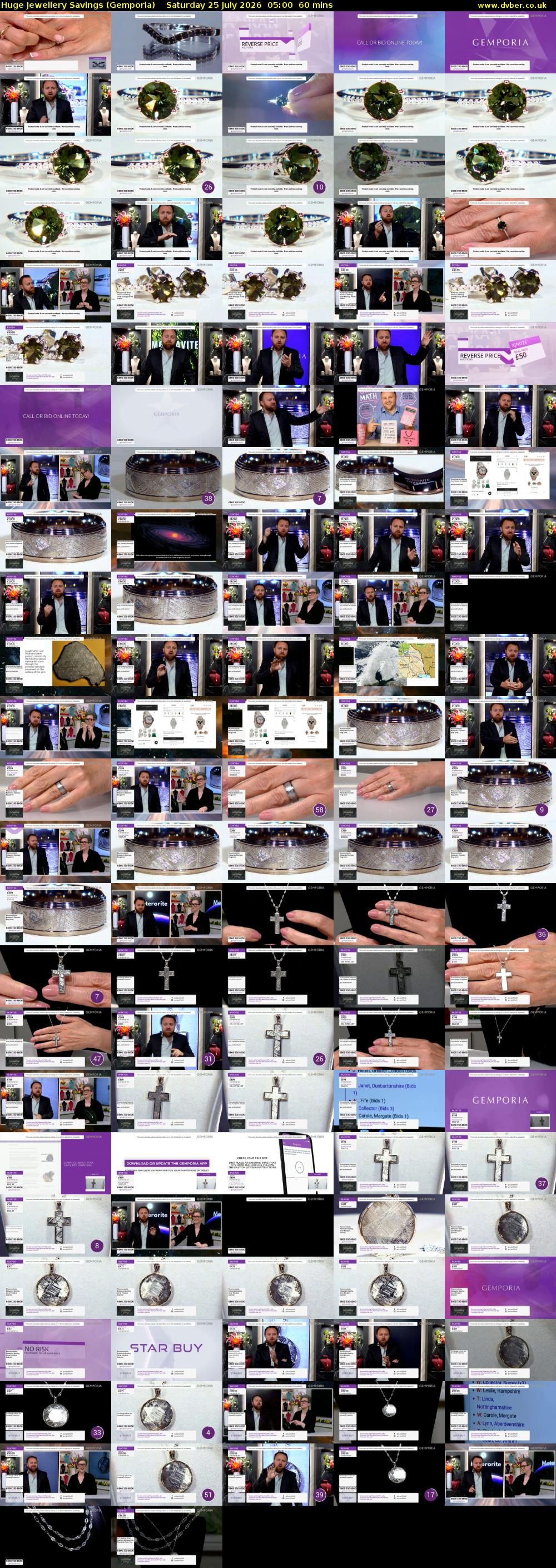 Huge Jewellery Savings (Gemporia) Saturday 25 July 2026 05:00 - 06:00