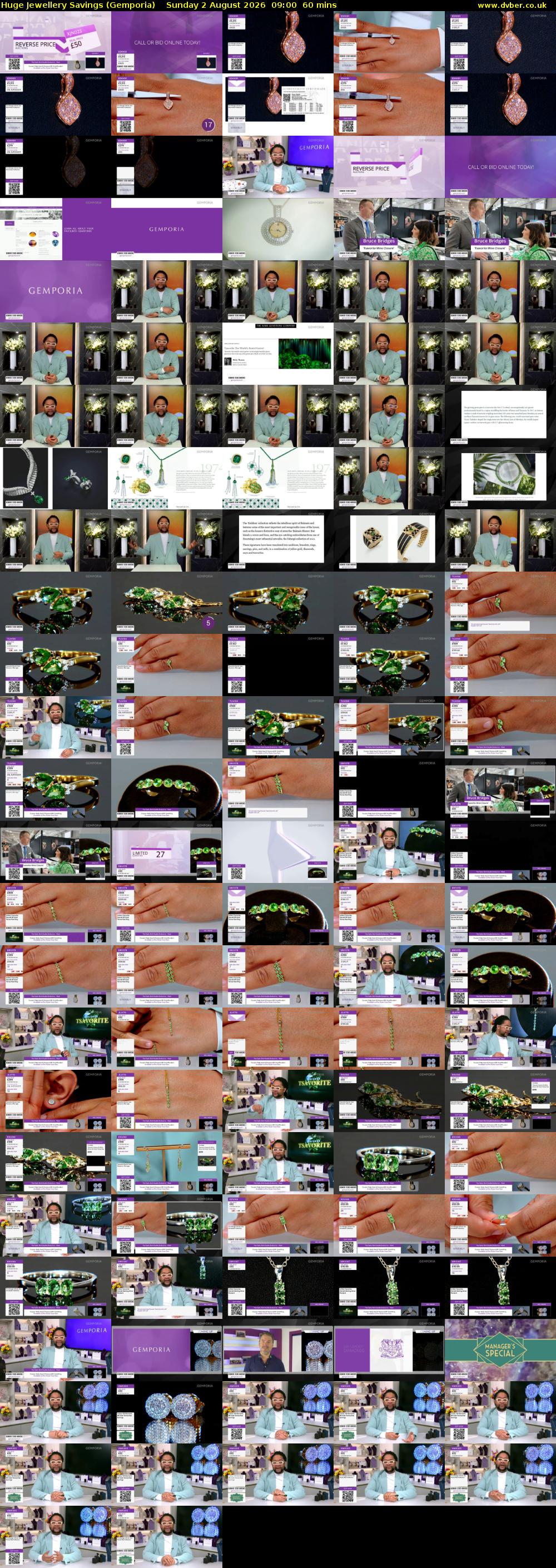 Huge Jewellery Savings (Gemporia) Sunday 2 August 2026 09:00 - 10:00