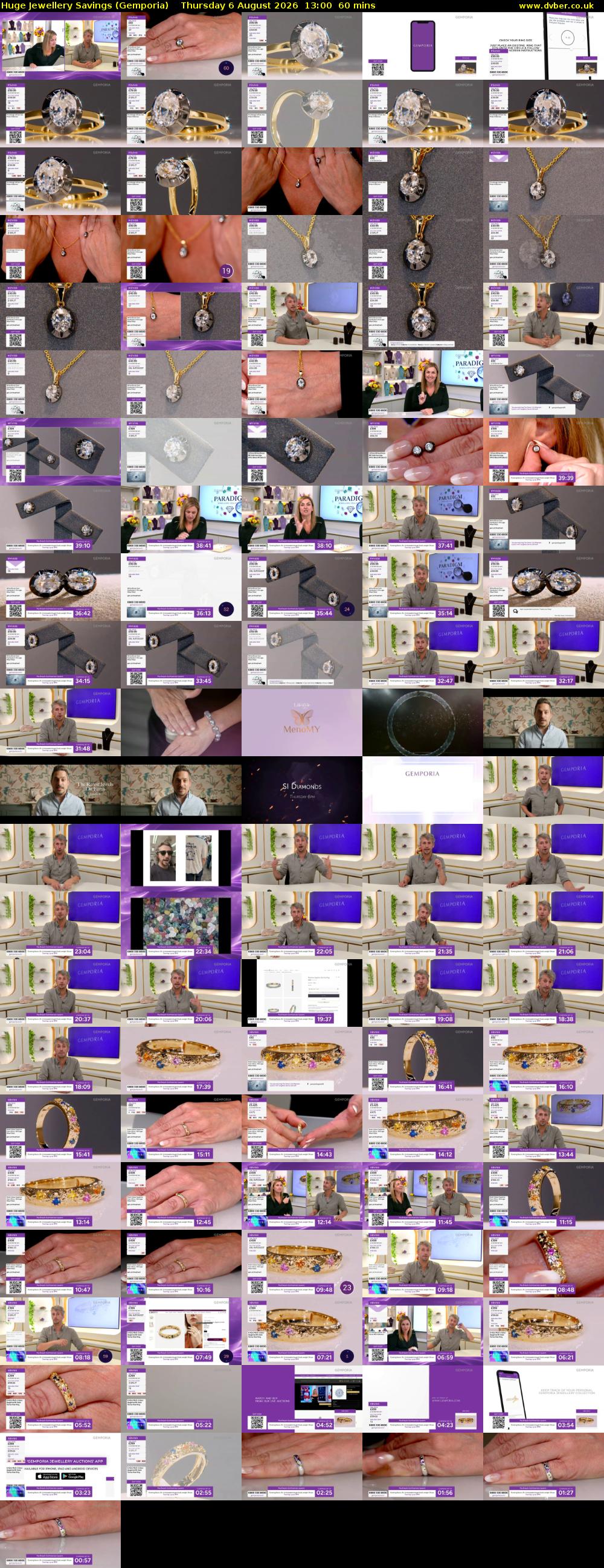 Huge Jewellery Savings (Gemporia) Thursday 6 August 2026 13:00 - 14:00