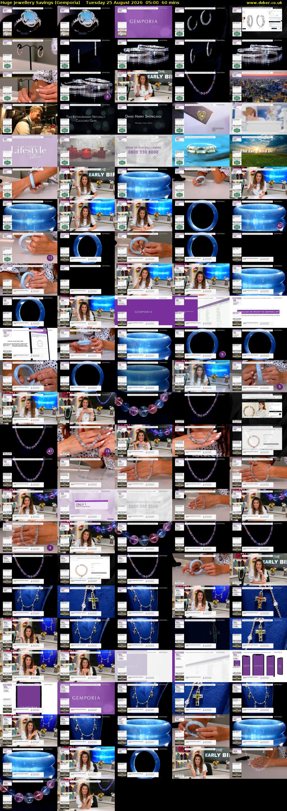 Huge Jewellery Savings (Gemporia) Tuesday 25 August 2026 05:00 - 06:00