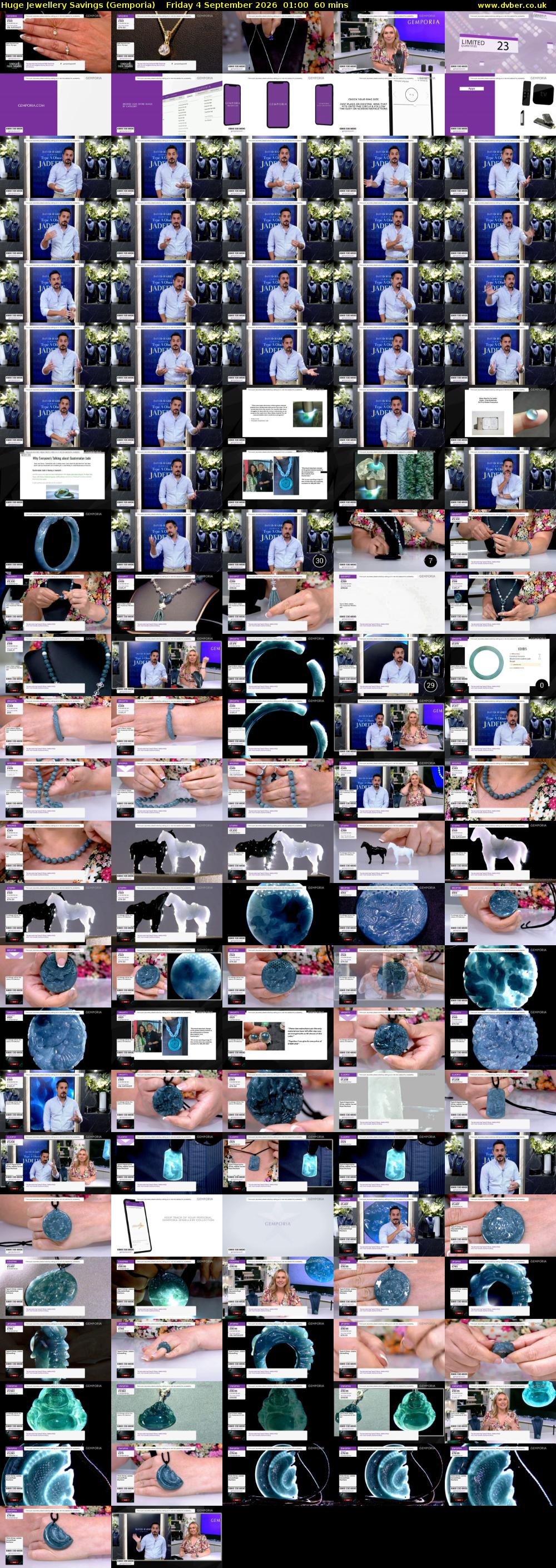 Huge Jewellery Savings (Gemporia) Friday 4 September 2026 01:00 - 02:00