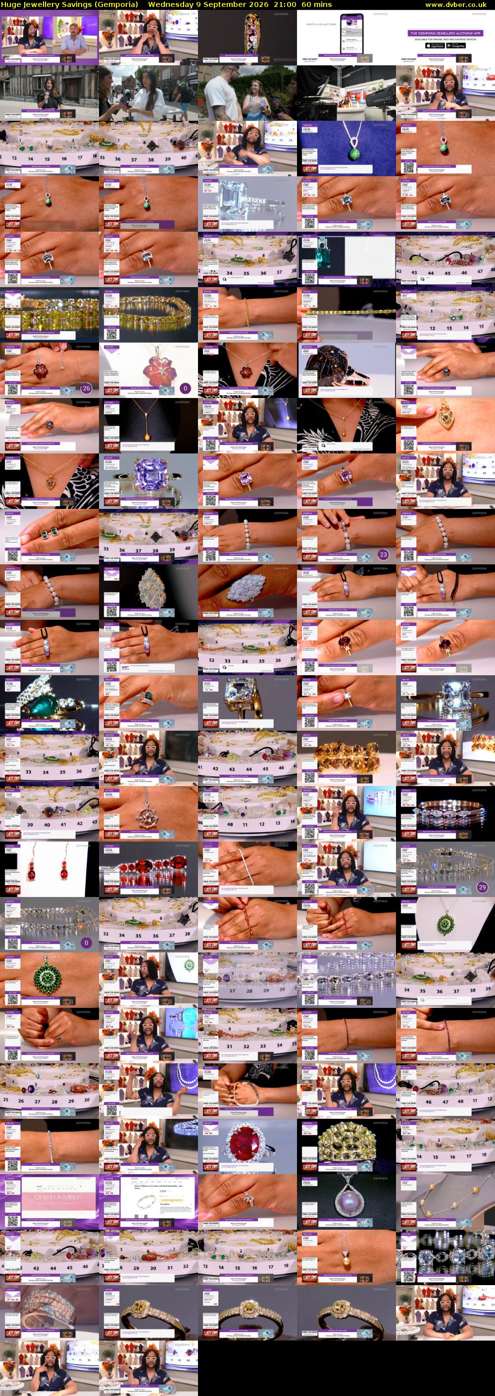 Huge Jewellery Savings (Gemporia) Wednesday 9 September 2026 21:00 - 22:00