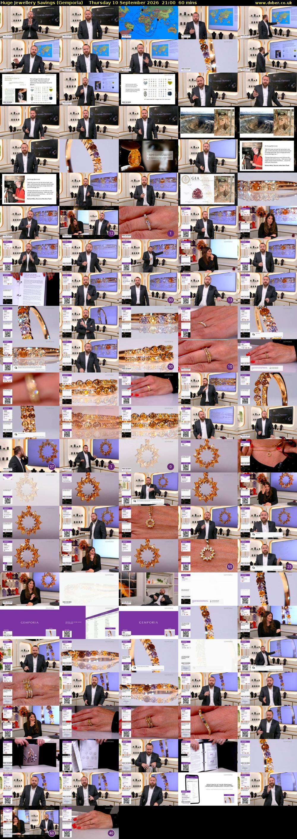 Huge Jewellery Savings (Gemporia) Thursday 10 September 2026 21:00 - 22:00