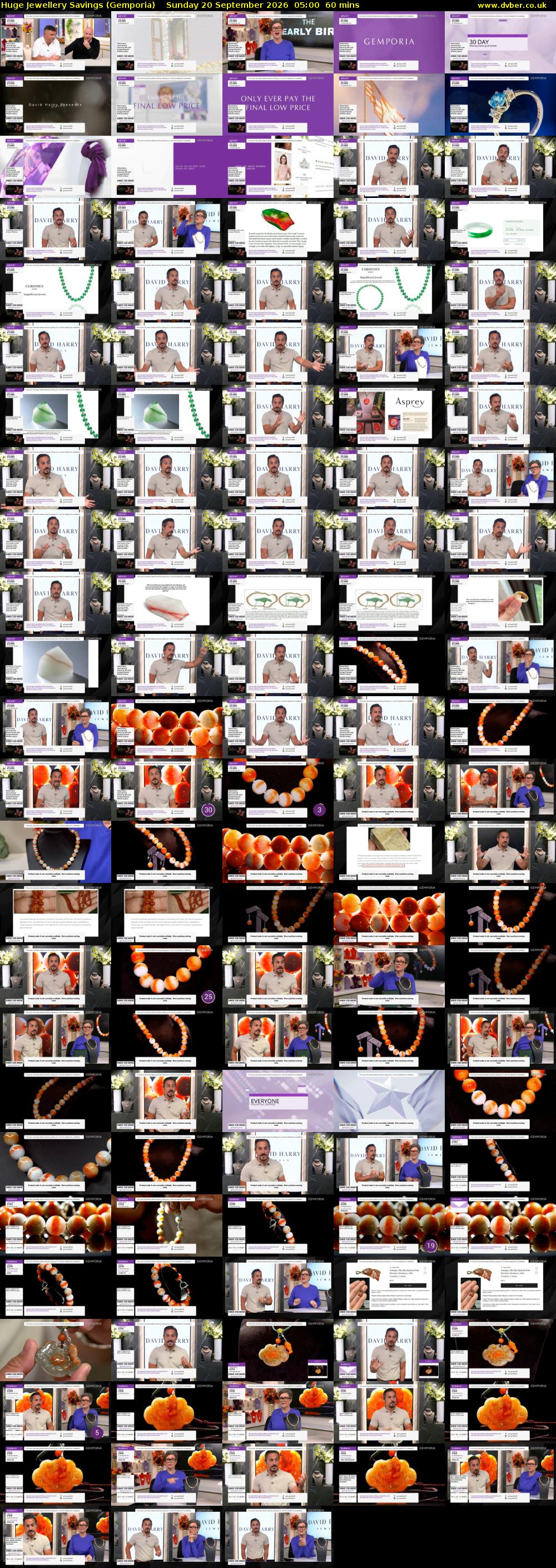 Huge Jewellery Savings (Gemporia) Sunday 20 September 2026 05:00 - 06:00