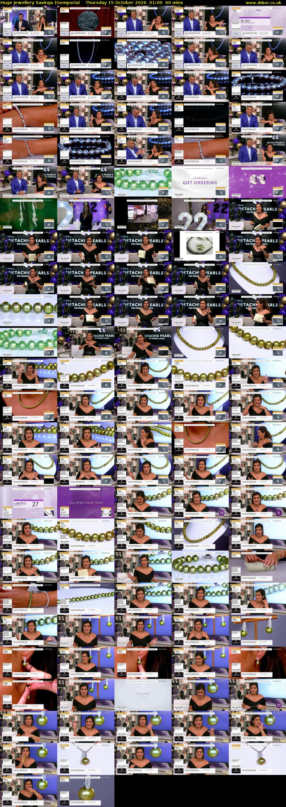 Huge Jewellery Savings (Gemporia) Thursday 15 October 2026 01:00 - 02:00