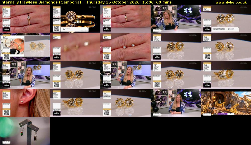 Internally Flawless Diamonds (Gemporia) Thursday 15 October 2026 15:00 - 16:00