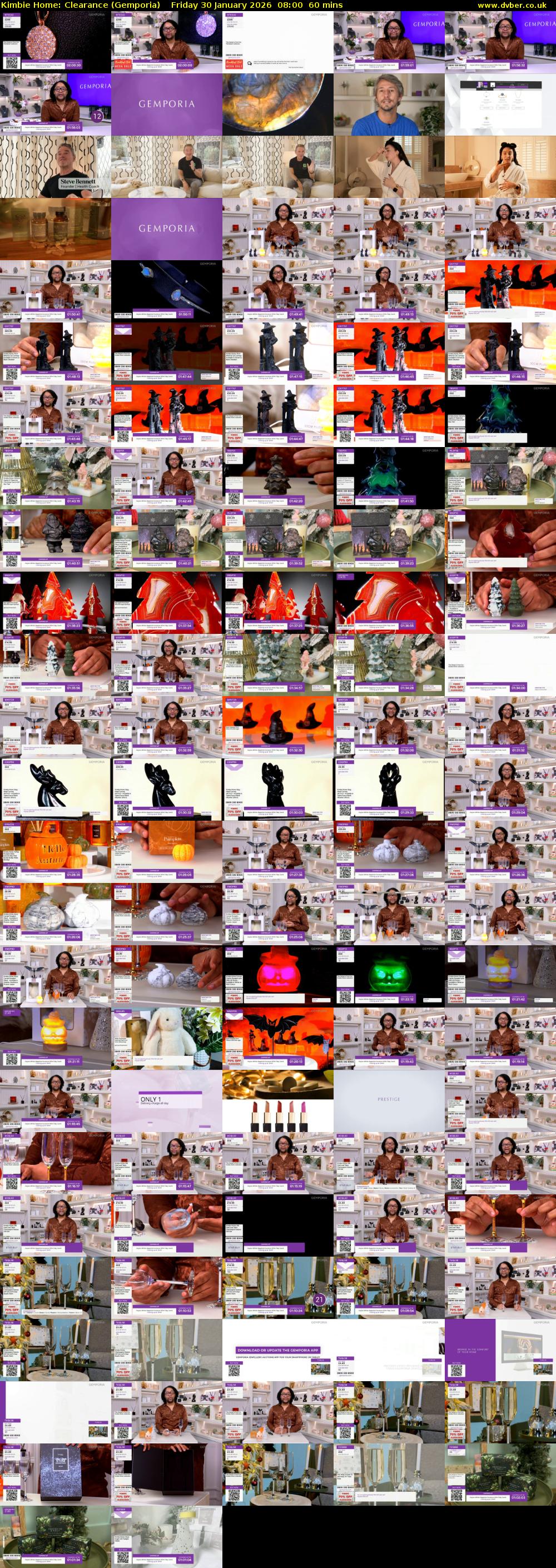 Kimbie Home: Clearance (Gemporia) Friday 30 January 2026 08:00 - 09:00