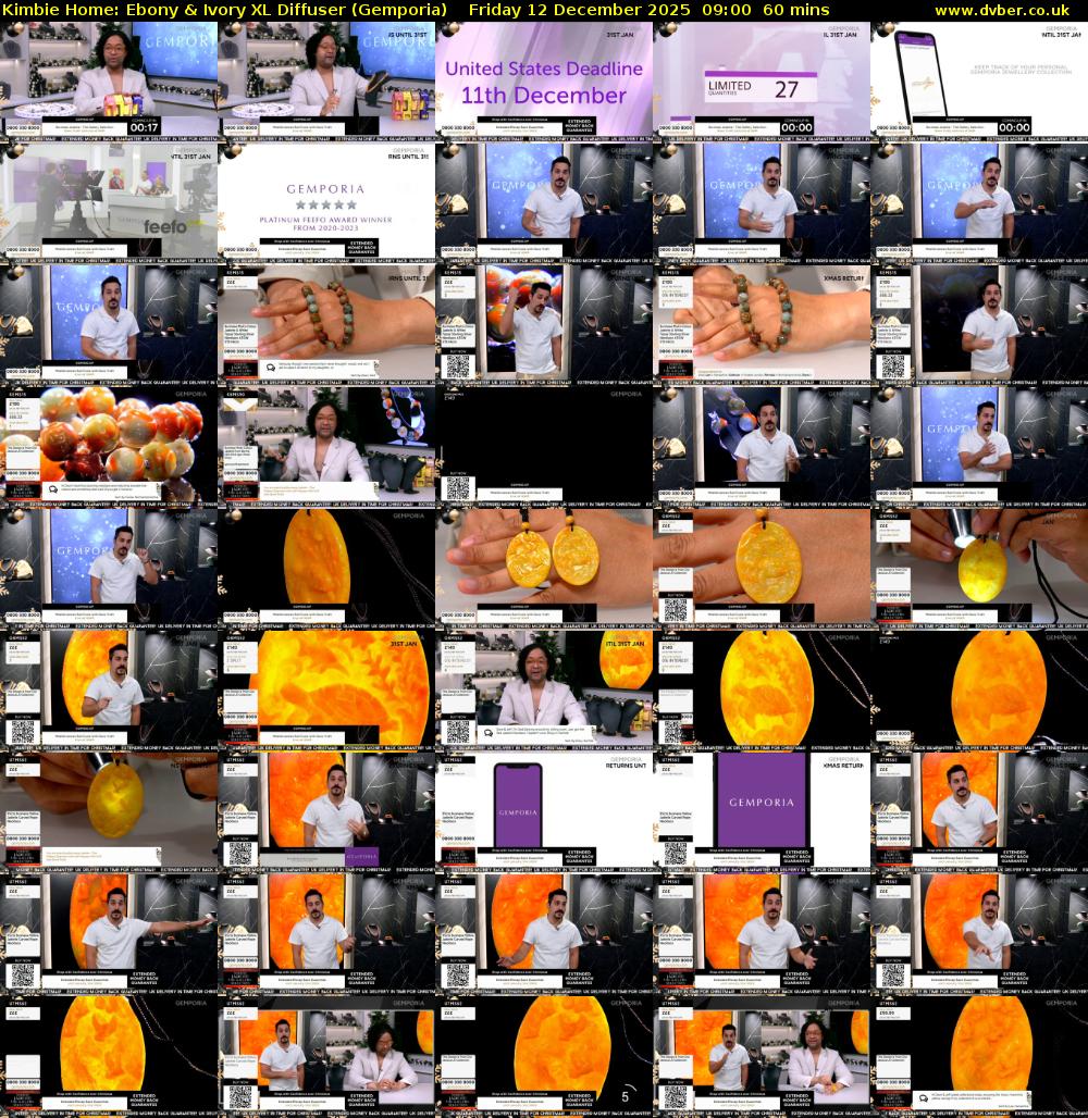 Kimbie Home: Ebony & Ivory XL Diffuser (Gemporia) Friday 12 December 2025 09:00 - 10:00