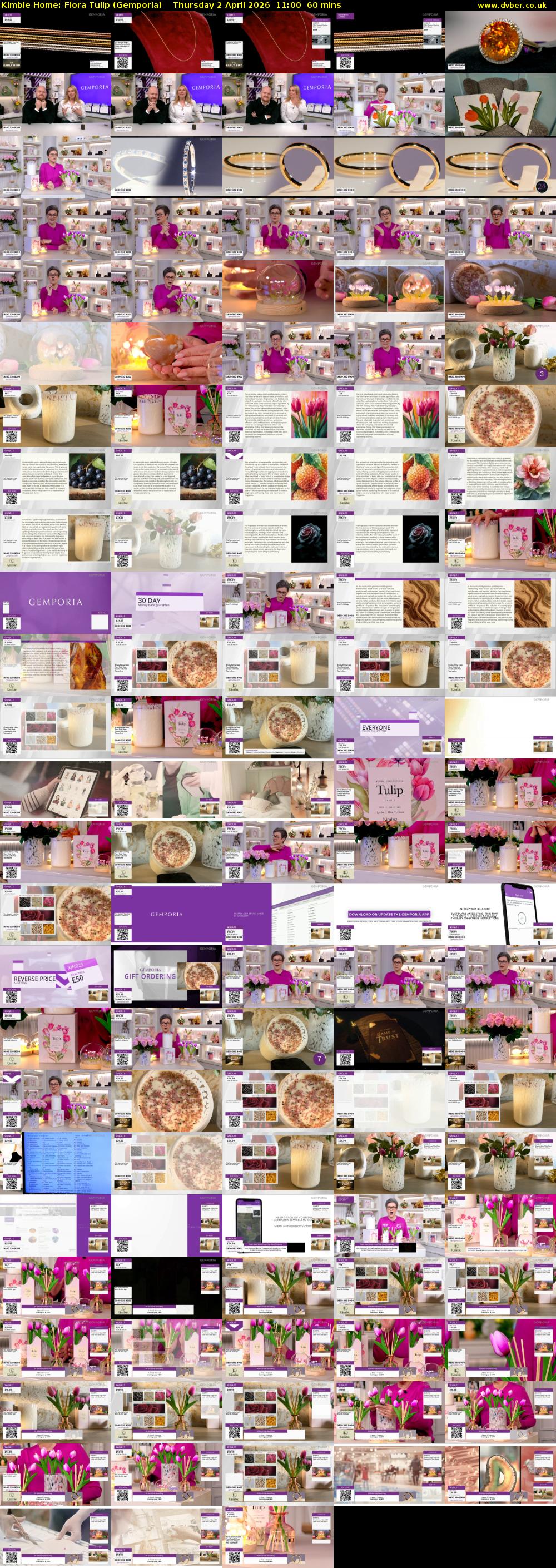 Kimbie Home: Flora Tulip (Gemporia) Thursday 2 April 2026 11:00 - 12:00