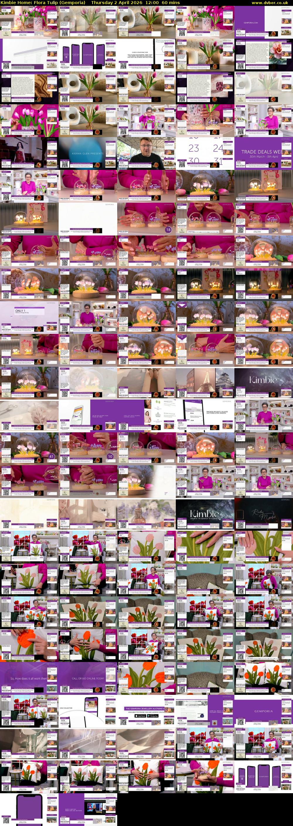 Kimbie Home: Flora Tulip (Gemporia) Thursday 2 April 2026 12:00 - 13:00
