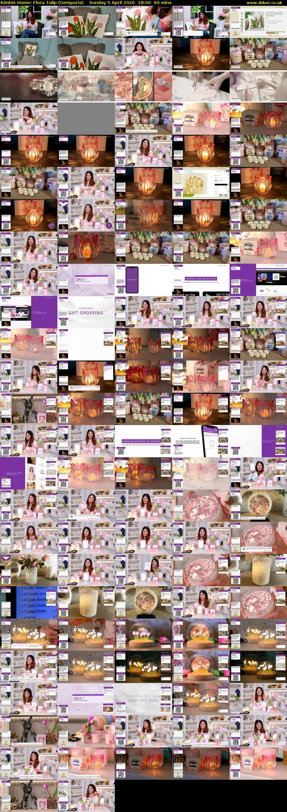 Kimbie Home: Flora Tulip (Gemporia) Sunday 5 April 2026 18:00 - 19:00