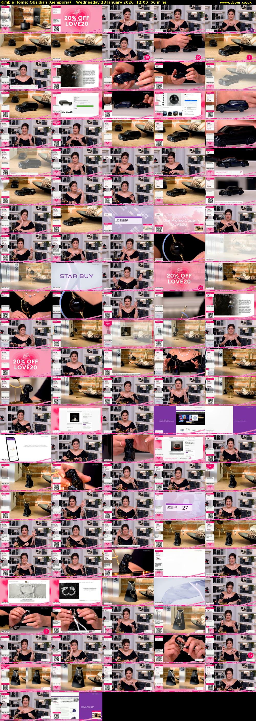 Kimbie Home: Obsidian (Gemporia) Wednesday 28 January 2026 12:00 - 13:00