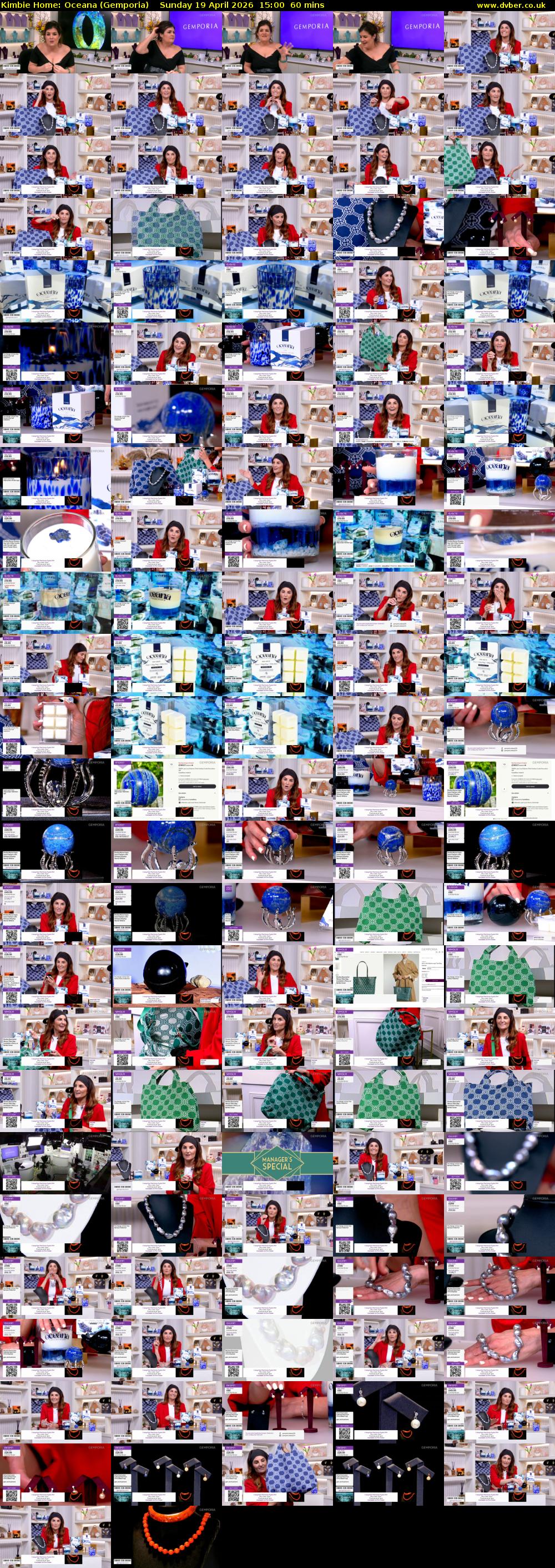 Kimbie Home: Oceana (Gemporia) Sunday 19 April 2026 15:00 - 16:00