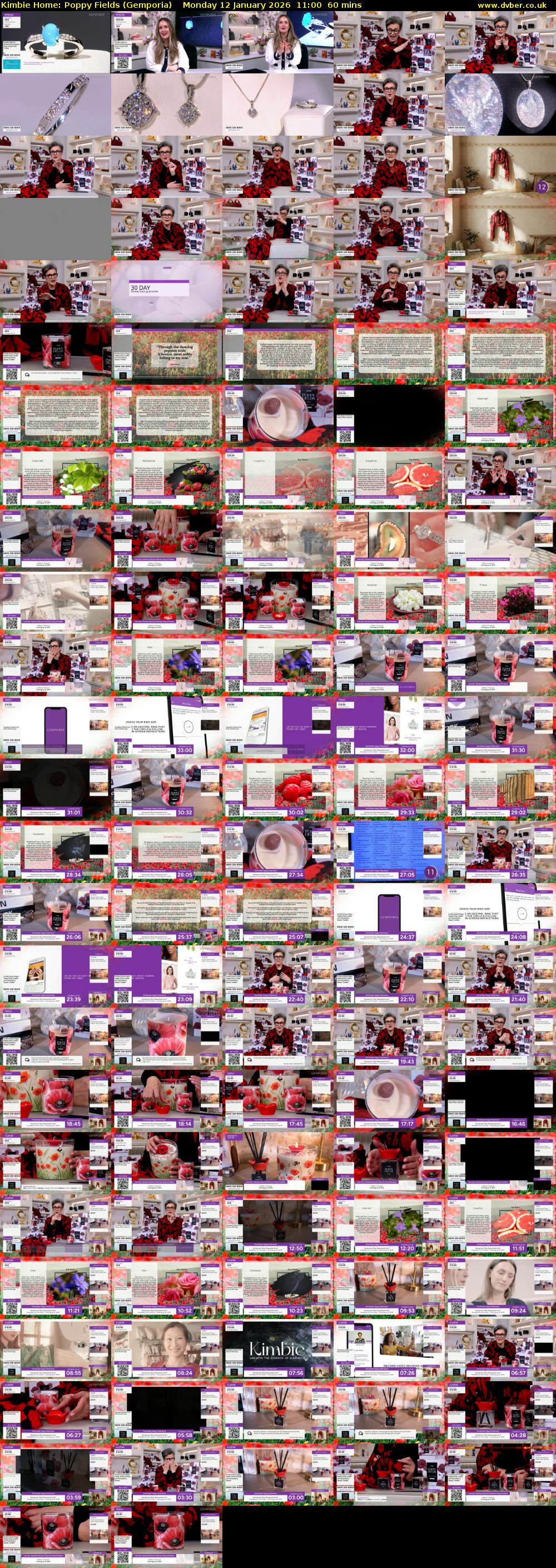 Kimbie Home: Poppy Fields (Gemporia) Monday 12 January 2026 11:00 - 12:00