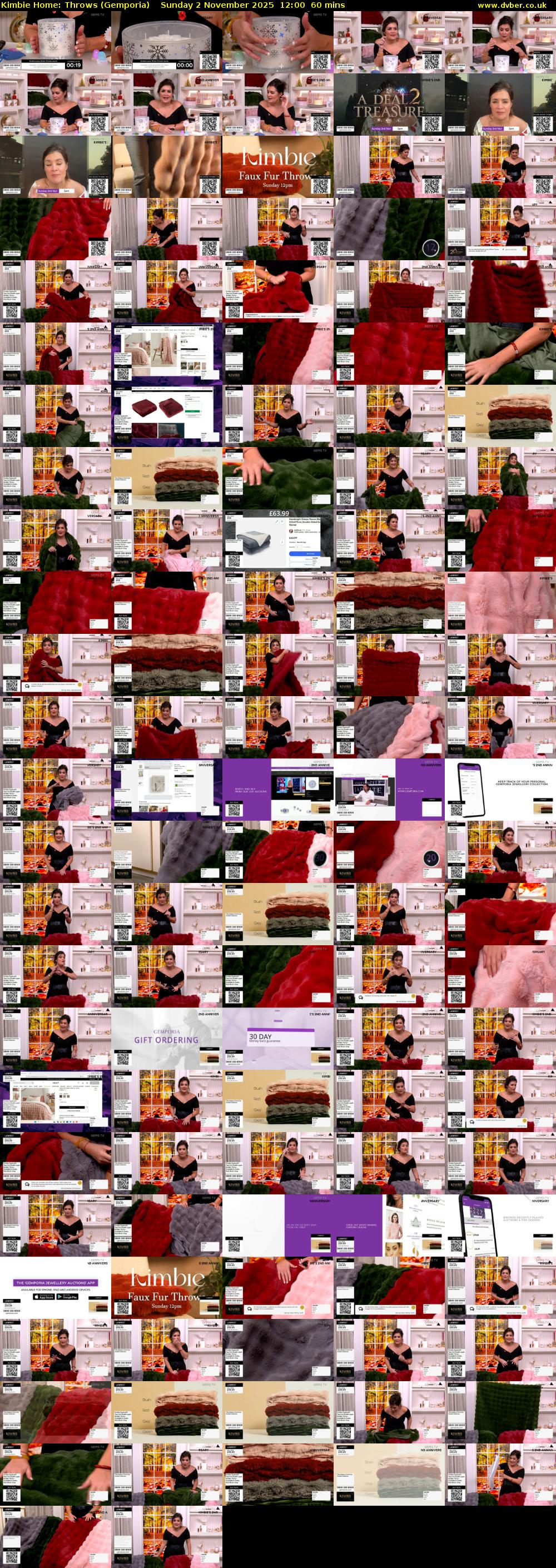 Kimbie Home: Throws (Gemporia) Sunday 2 November 2025 12:00 - 13:00