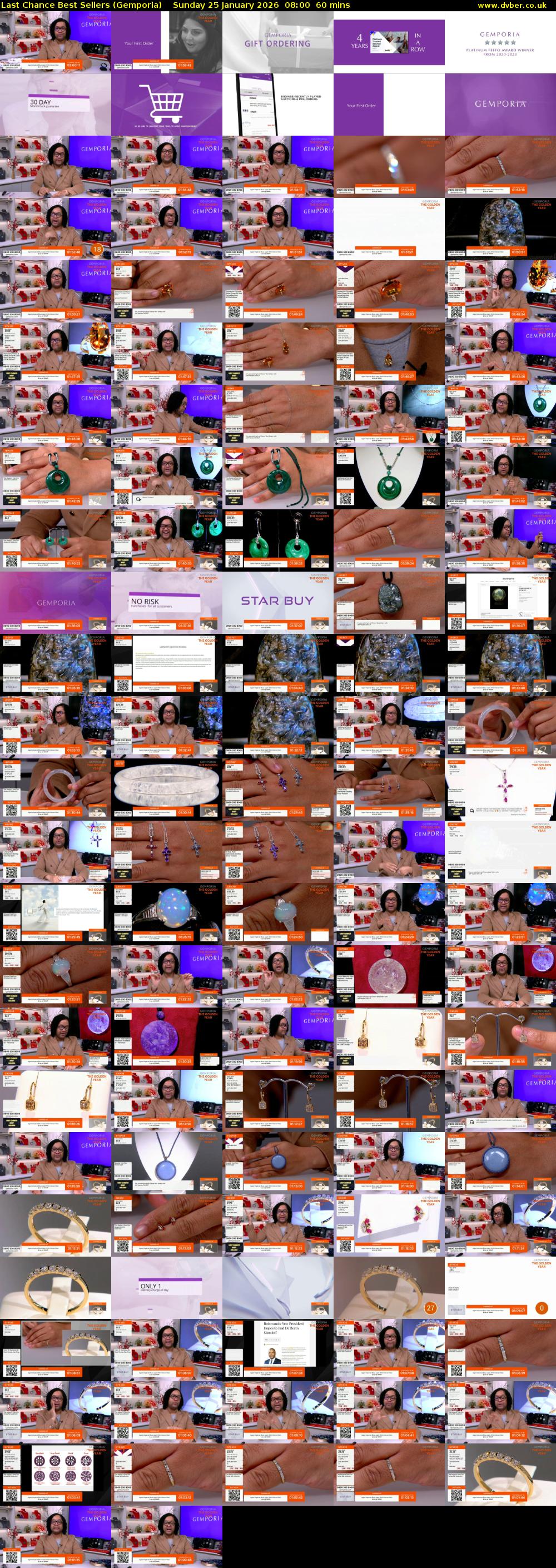 Last Chance Best Sellers (Gemporia) Sunday 25 January 2026 08:00 - 09:00