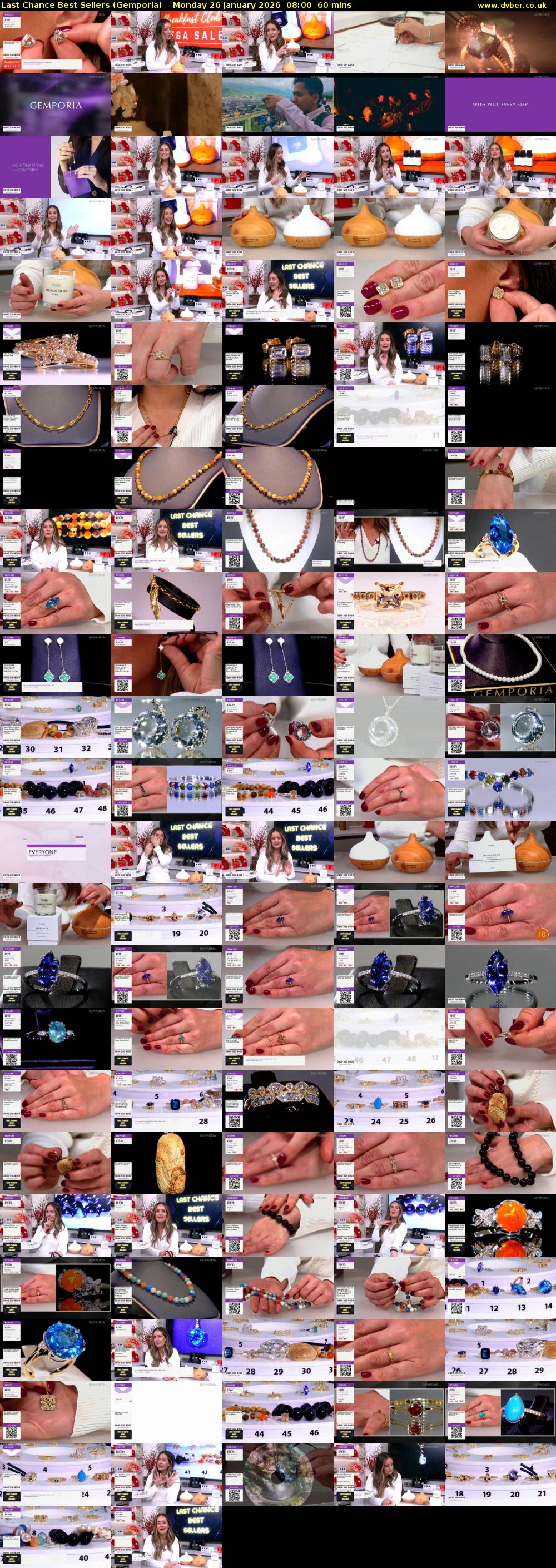 Last Chance Best Sellers (Gemporia) Monday 26 January 2026 08:00 - 09:00