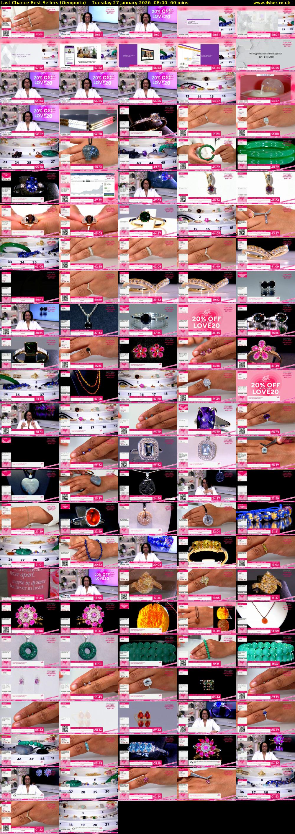 Last Chance Best Sellers (Gemporia) Tuesday 27 January 2026 08:00 - 09:00