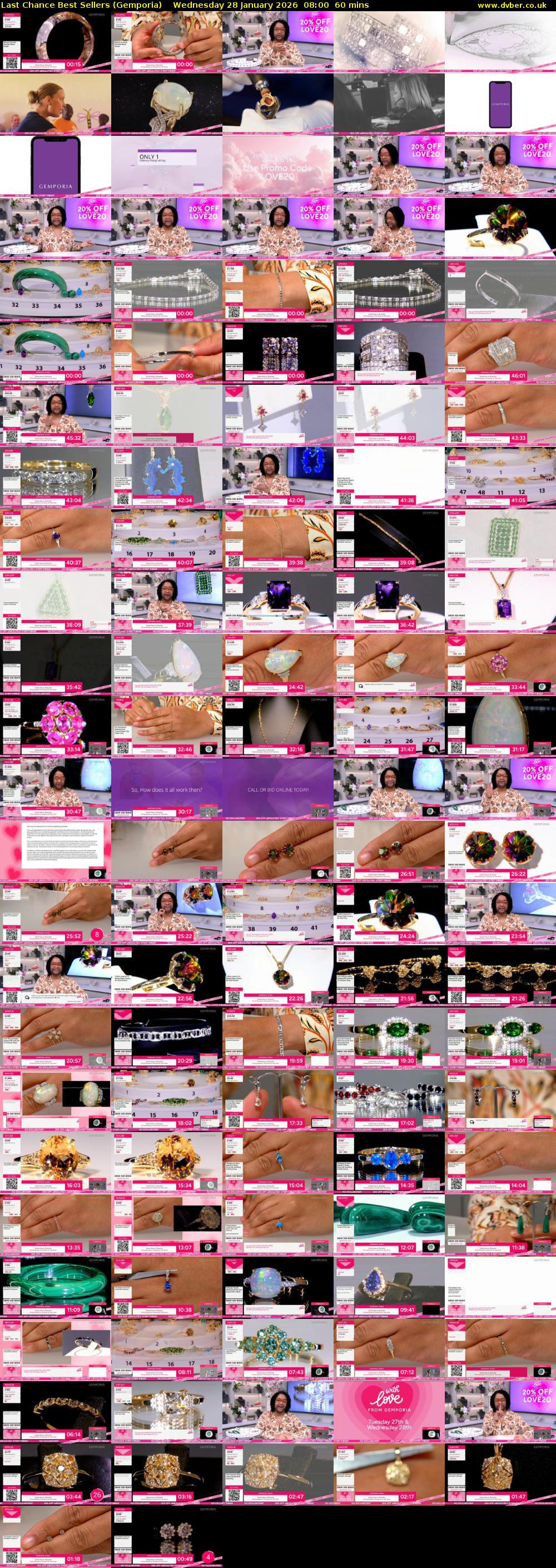 Last Chance Best Sellers (Gemporia) Wednesday 28 January 2026 08:00 - 09:00