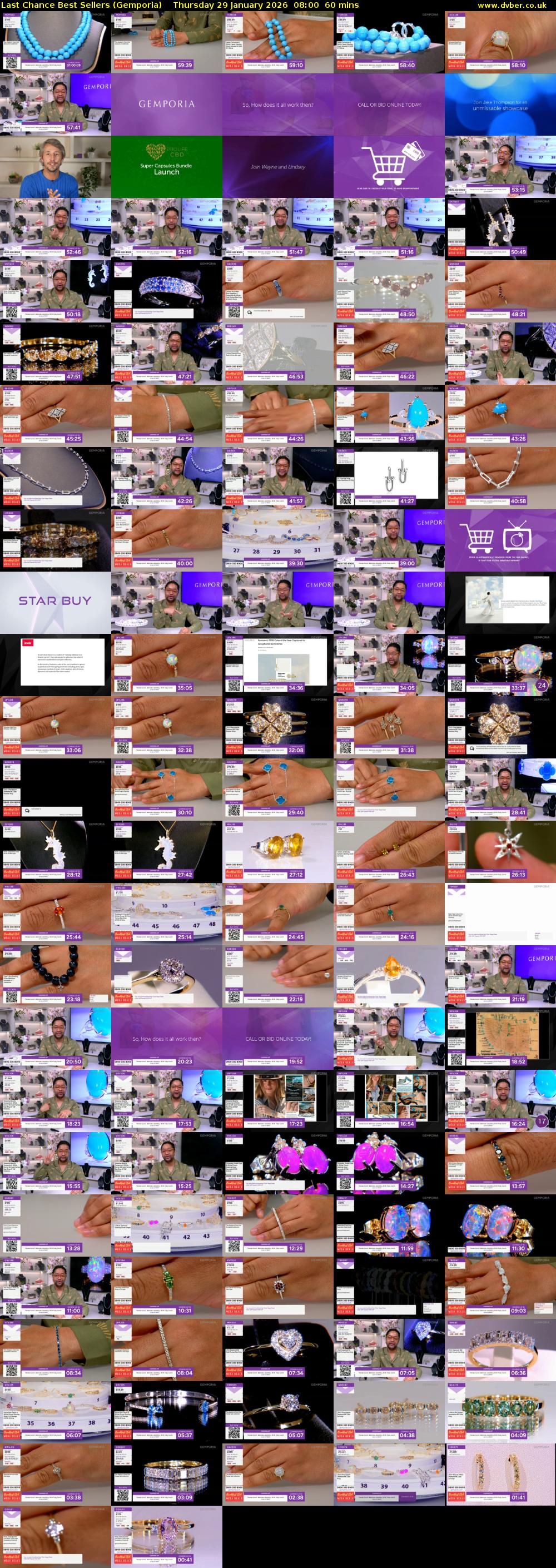 Last Chance Best Sellers (Gemporia) Thursday 29 January 2026 08:00 - 09:00
