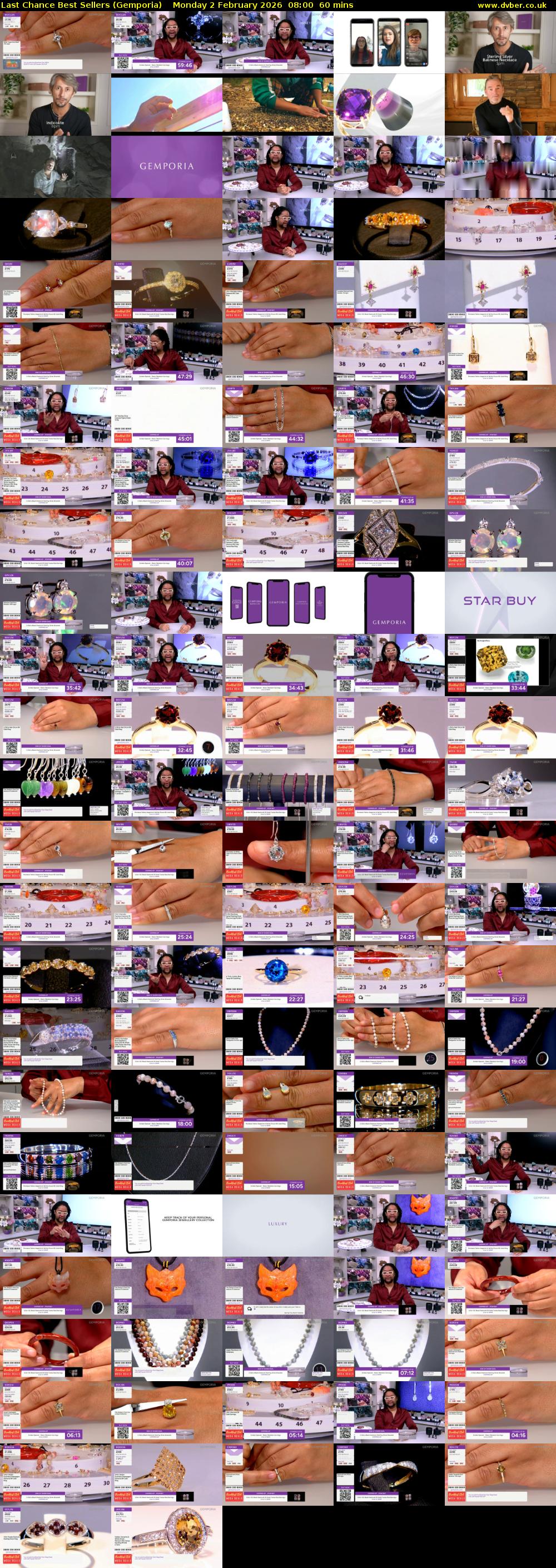 Last Chance Best Sellers (Gemporia) Monday 2 February 2026 08:00 - 09:00