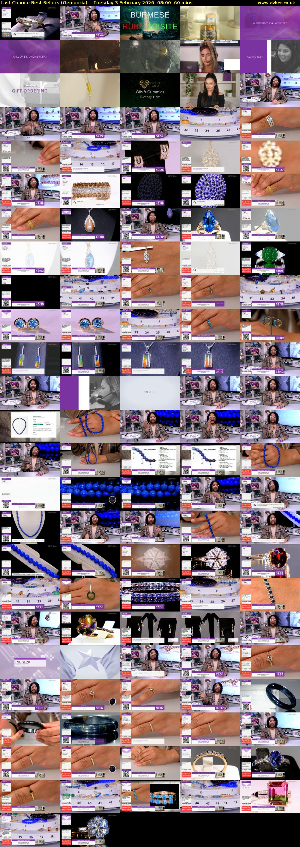 Last Chance Best Sellers (Gemporia) Tuesday 3 February 2026 08:00 - 09:00