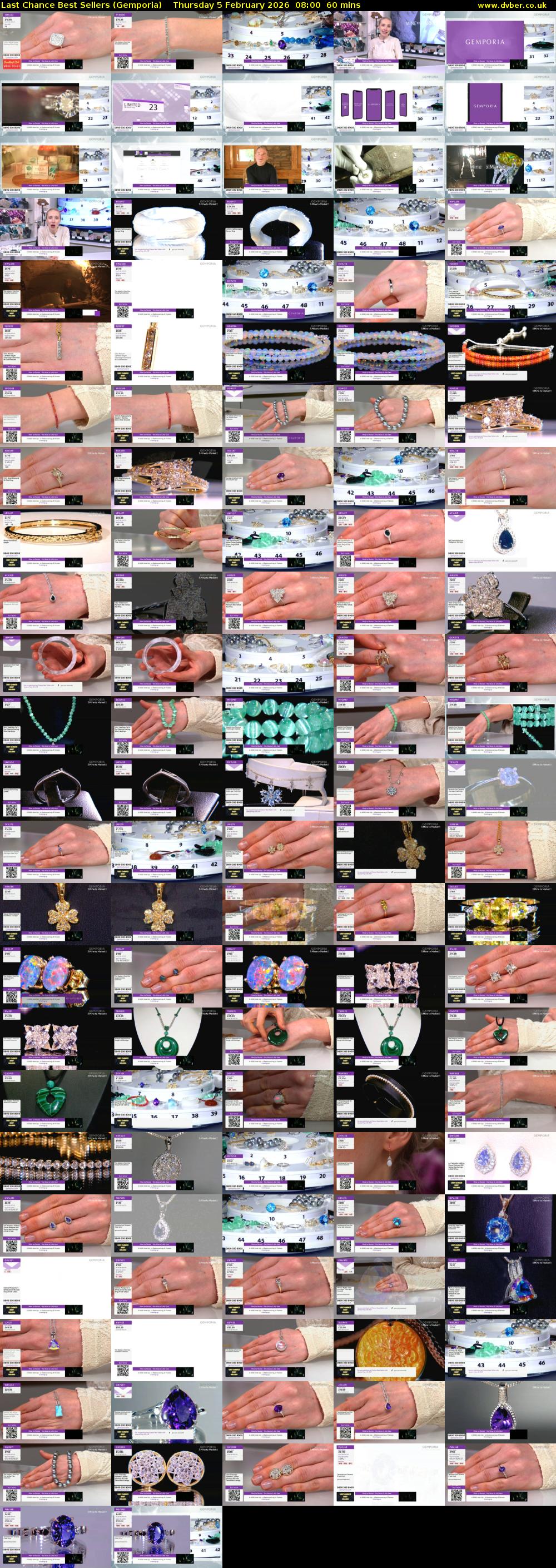 Last Chance Best Sellers (Gemporia) Thursday 5 February 2026 08:00 - 09:00