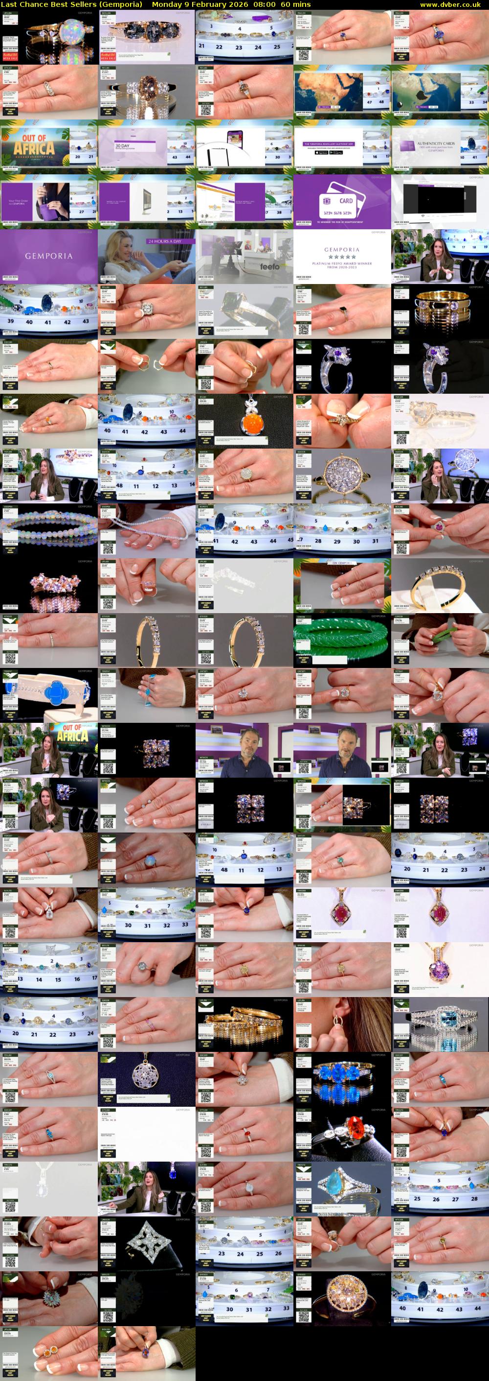 Last Chance Best Sellers (Gemporia) Monday 9 February 2026 08:00 - 09:00