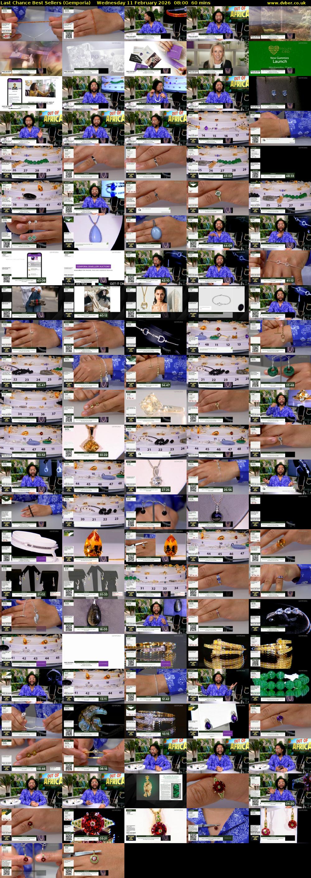 Last Chance Best Sellers (Gemporia) Wednesday 11 February 2026 08:00 - 09:00