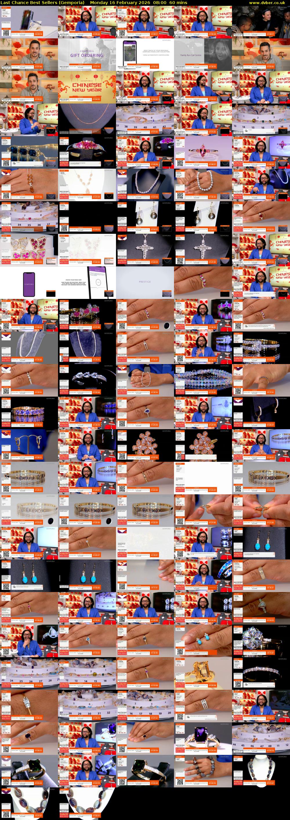 Last Chance Best Sellers (Gemporia) Monday 16 February 2026 08:00 - 09:00