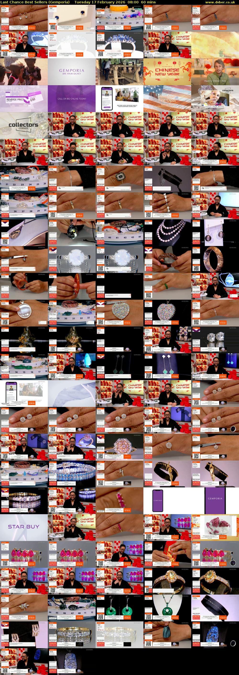 Last Chance Best Sellers (Gemporia) Tuesday 17 February 2026 08:00 - 09:00