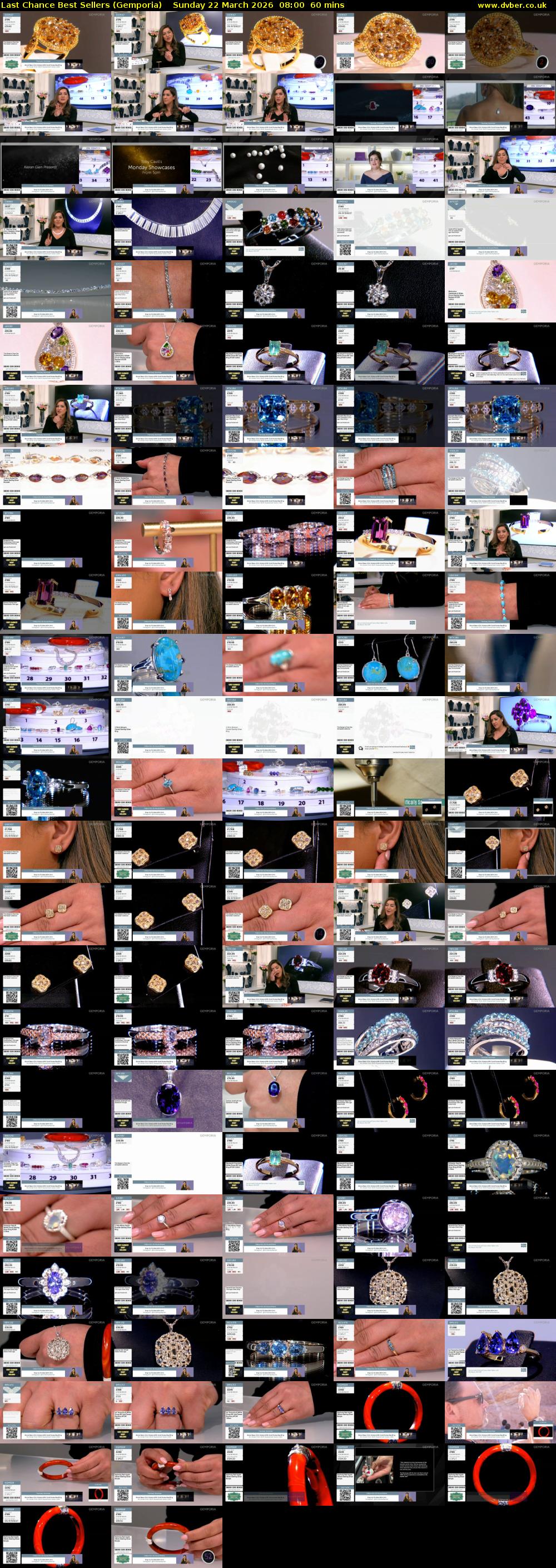 Last Chance Best Sellers (Gemporia) Sunday 22 March 2026 08:00 - 09:00