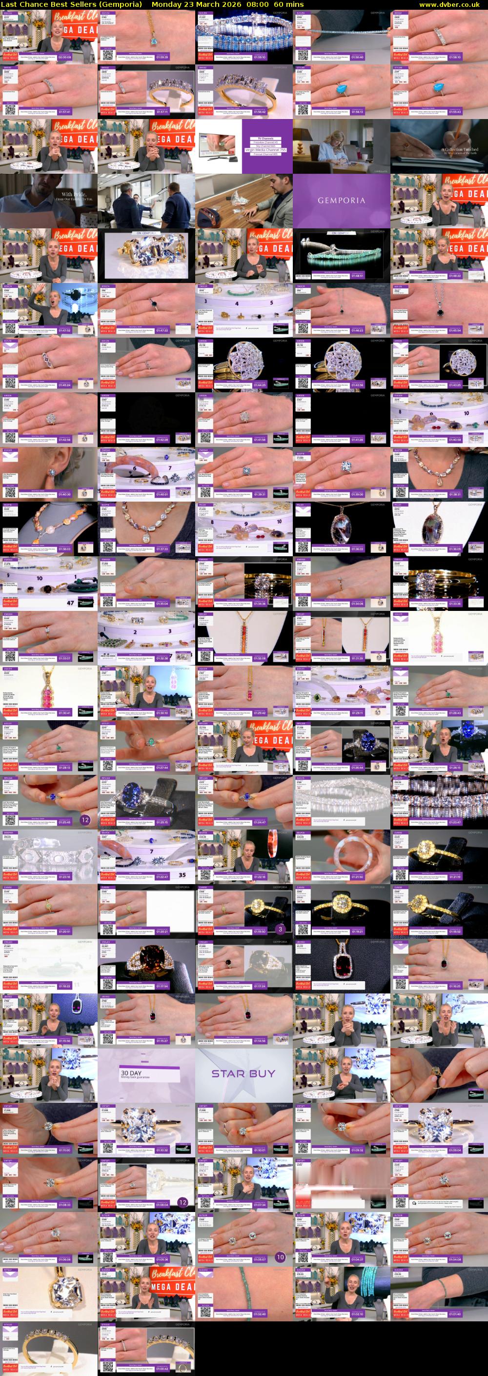 Last Chance Best Sellers (Gemporia) Monday 23 March 2026 08:00 - 09:00