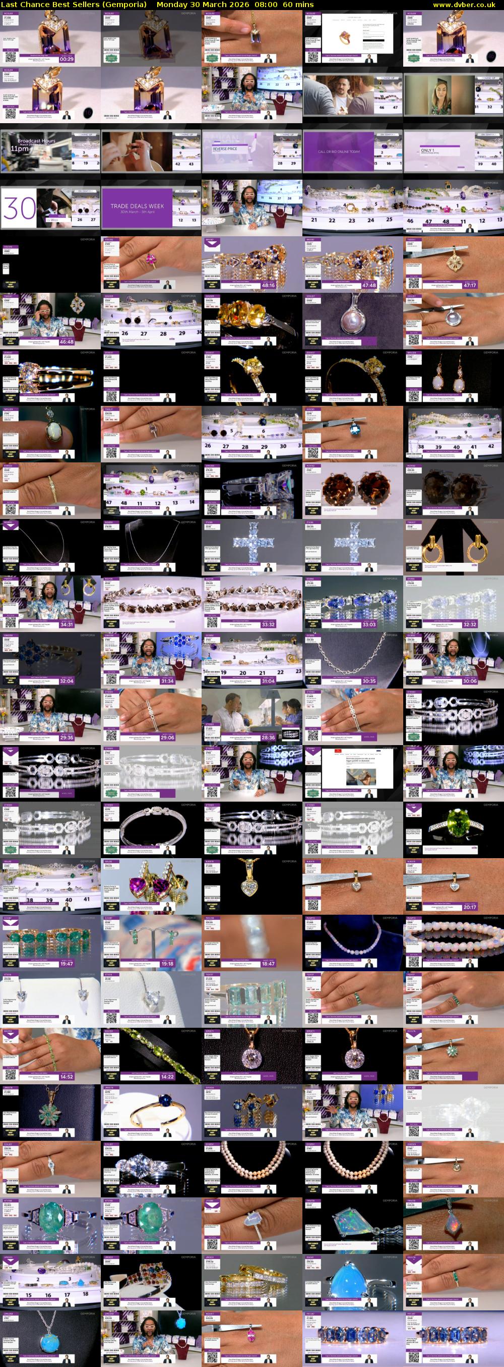 Last Chance Best Sellers (Gemporia) Monday 30 March 2026 08:00 - 09:00