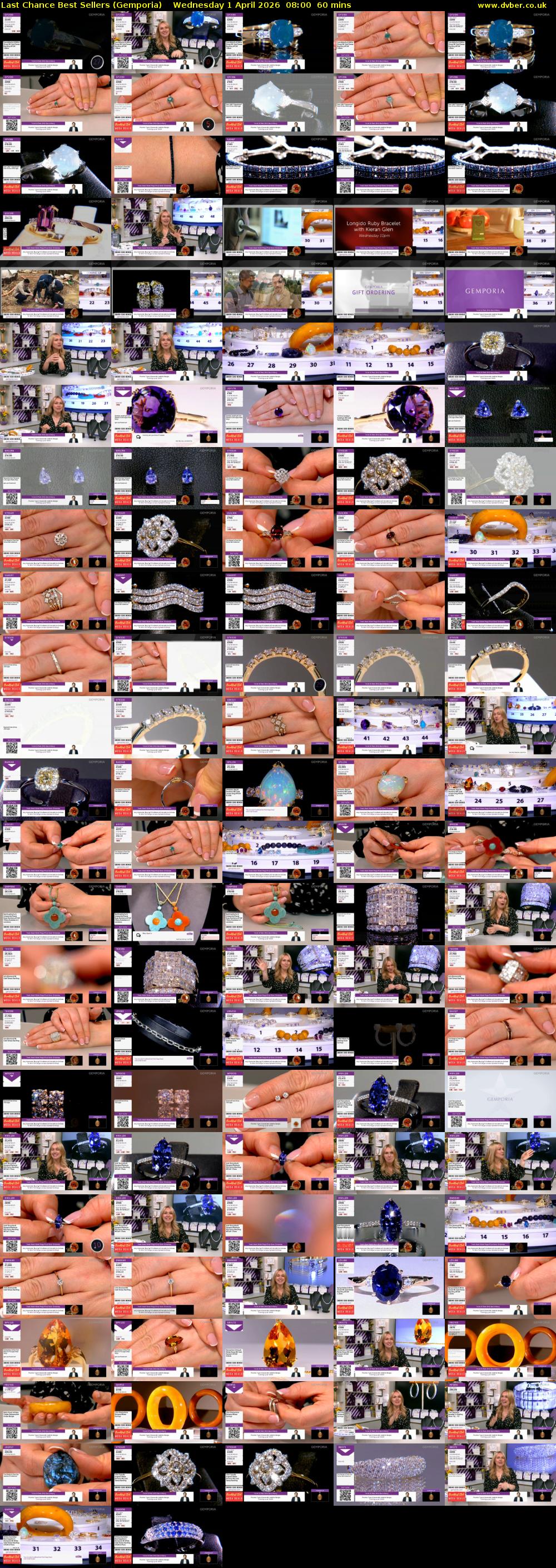 Last Chance Best Sellers (Gemporia) Wednesday 1 April 2026 08:00 - 09:00