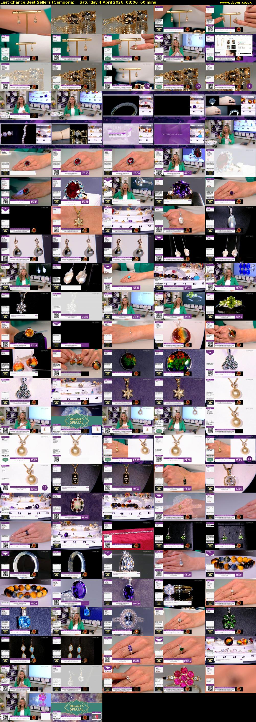 Last Chance Best Sellers (Gemporia) Saturday 4 April 2026 08:00 - 09:00