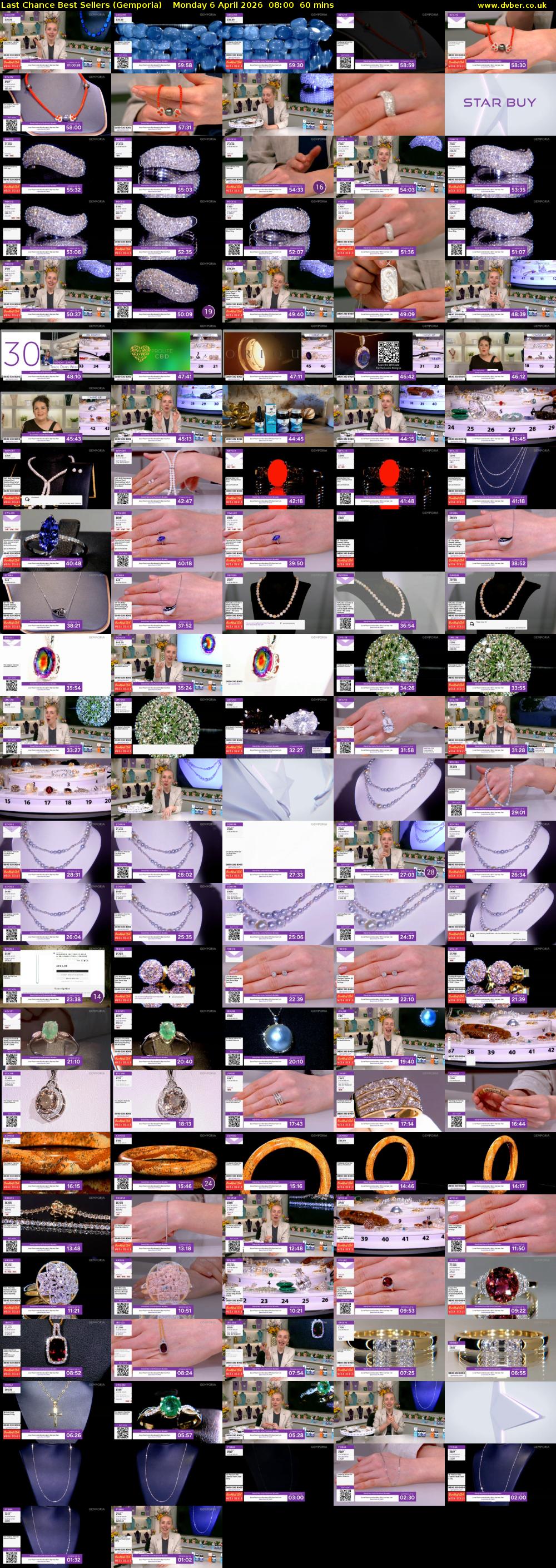 Last Chance Best Sellers (Gemporia) Monday 6 April 2026 08:00 - 09:00