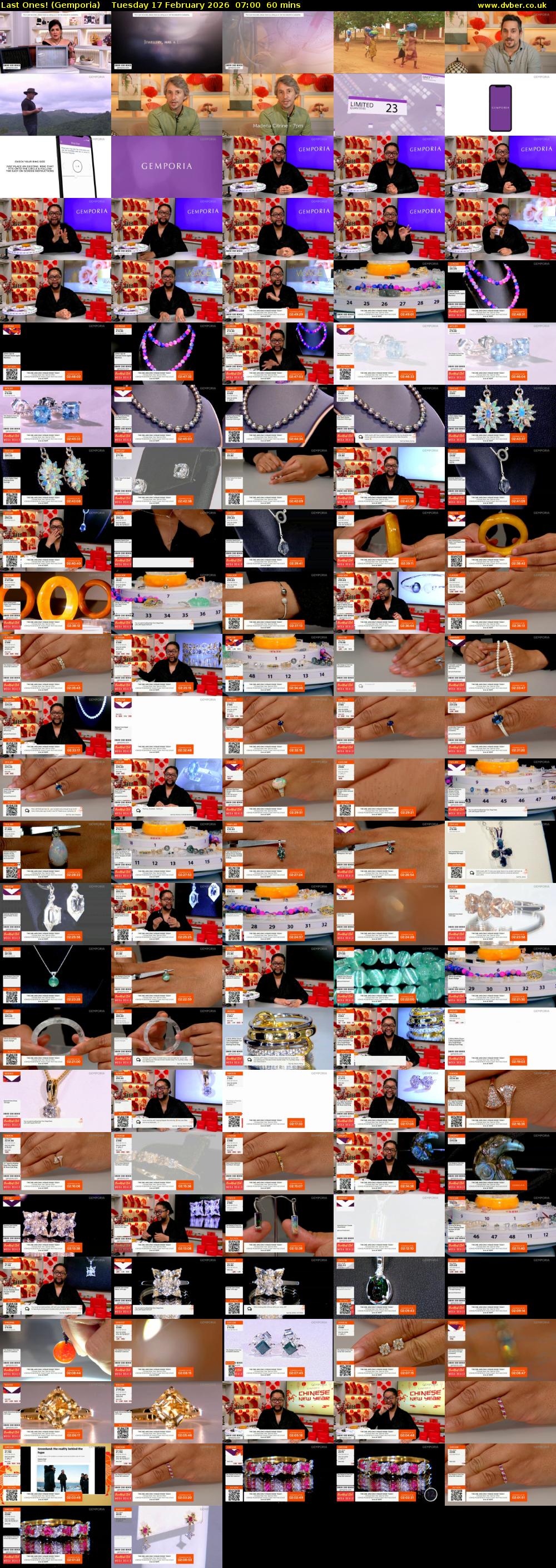 Last Ones! (Gemporia) Tuesday 17 February 2026 07:00 - 08:00