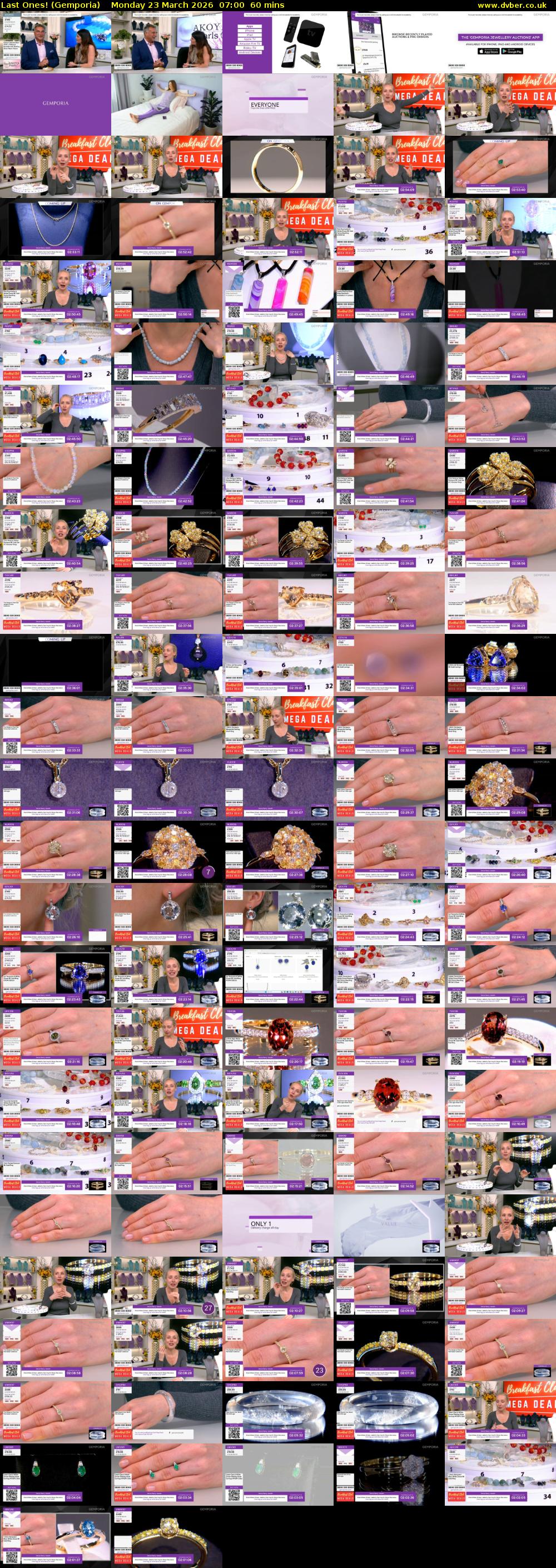 Last Ones! (Gemporia) Monday 23 March 2026 07:00 - 08:00