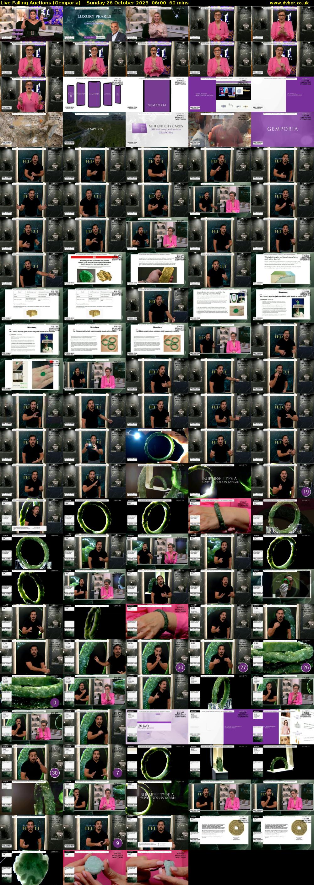 Live Falling Auctions (Gemporia) Sunday 26 October 2025 06:00 - 07:00