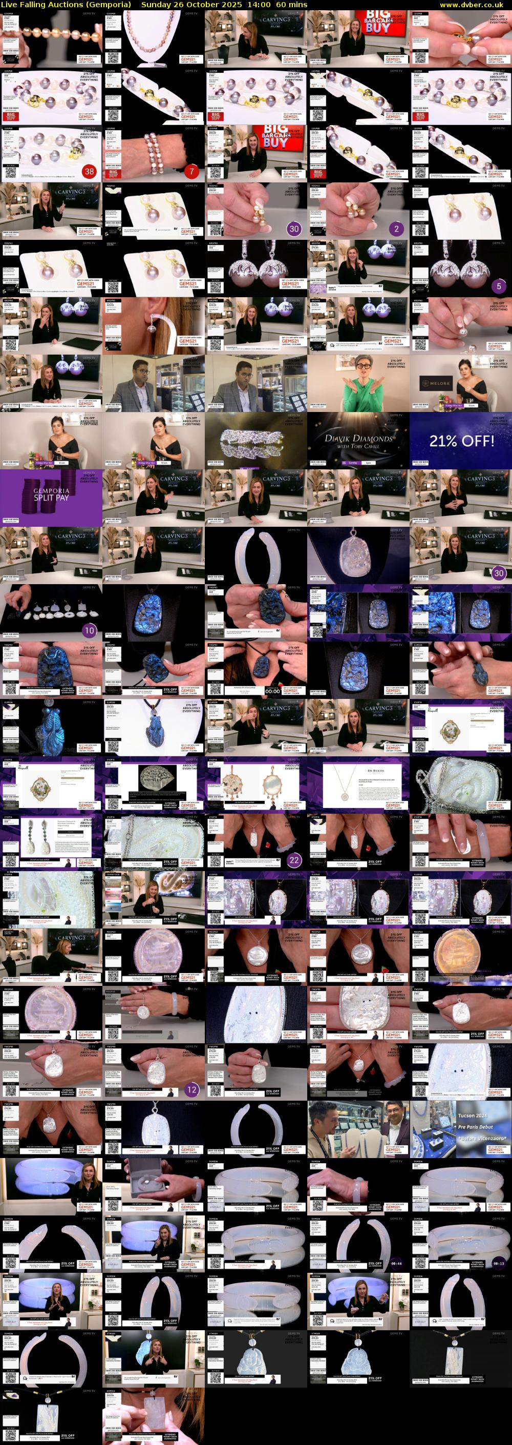 Live Falling Auctions (Gemporia) Sunday 26 October 2025 14:00 - 15:00