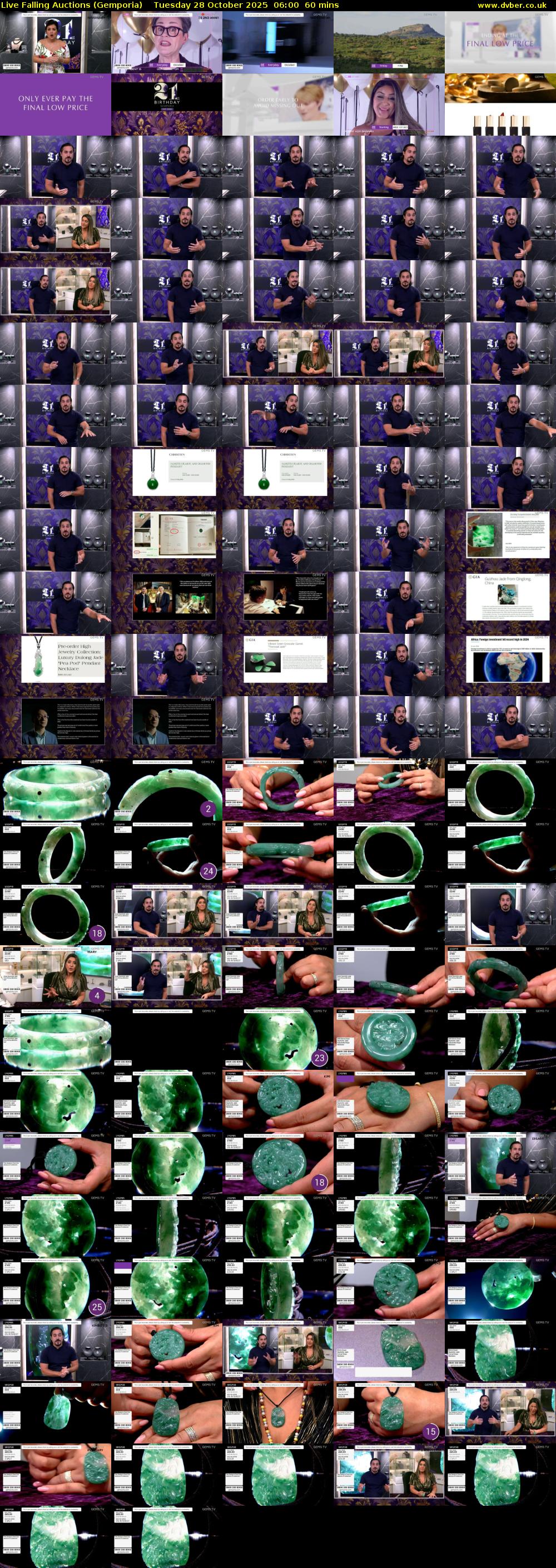 Live Falling Auctions (Gemporia) Tuesday 28 October 2025 06:00 - 07:00