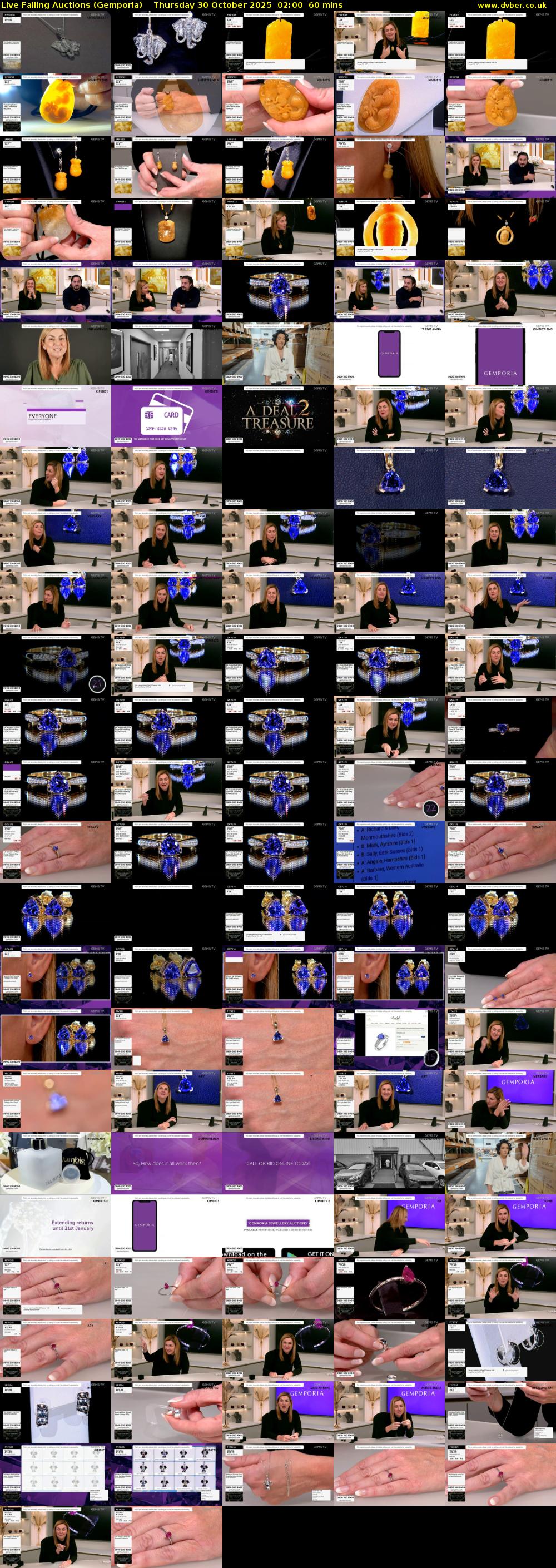 Live Falling Auctions (Gemporia) Thursday 30 October 2025 02:00 - 03:00