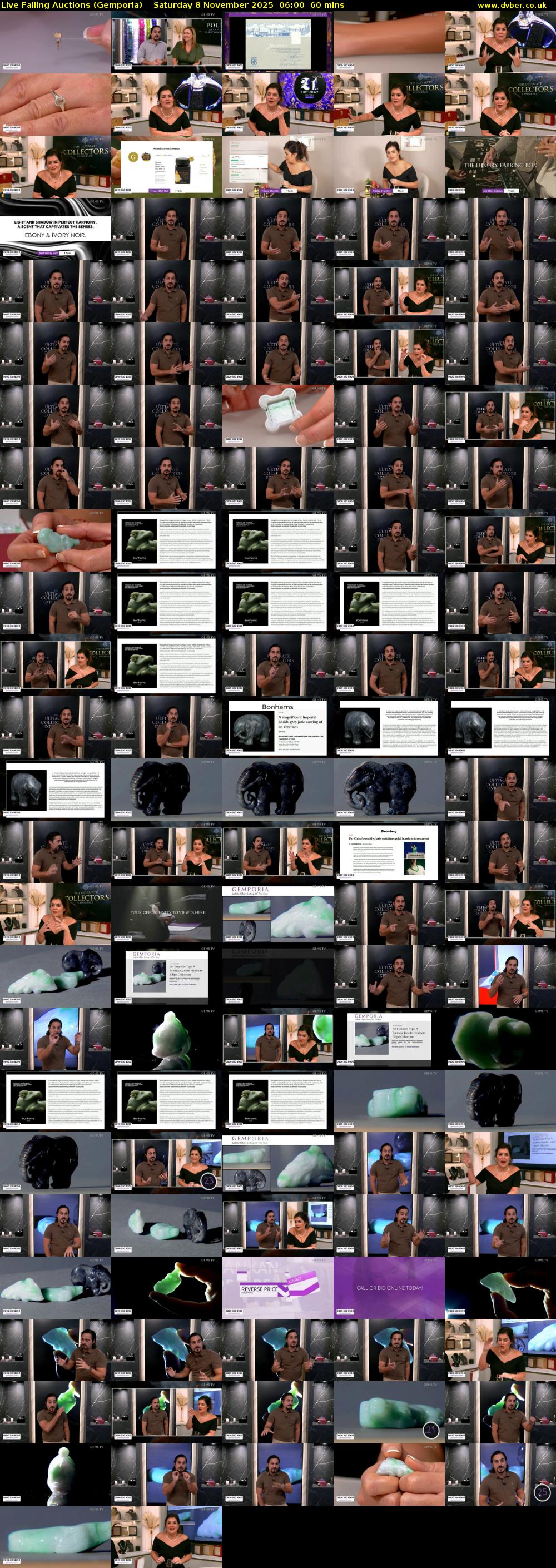 Live Falling Auctions (Gemporia) Saturday 8 November 2025 06:00 - 07:00